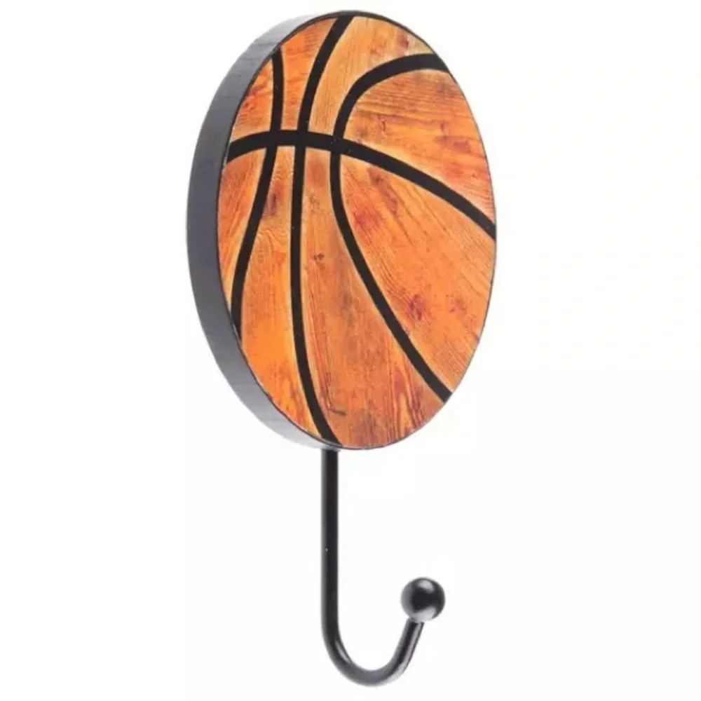 (2) Basketball Wood Wall Hook